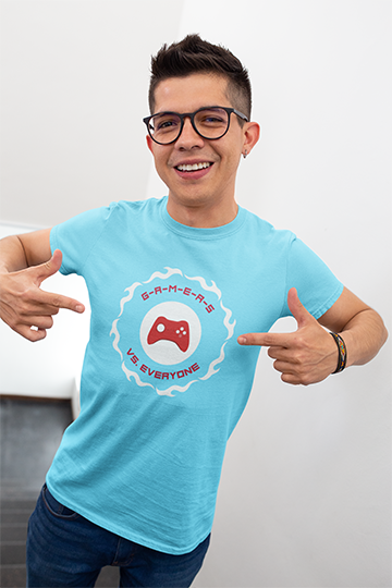 Gamer's Vs. Everyone - Gamer's Unite Tee, Fun Gaming Shirt, Unisex Cotton Tee