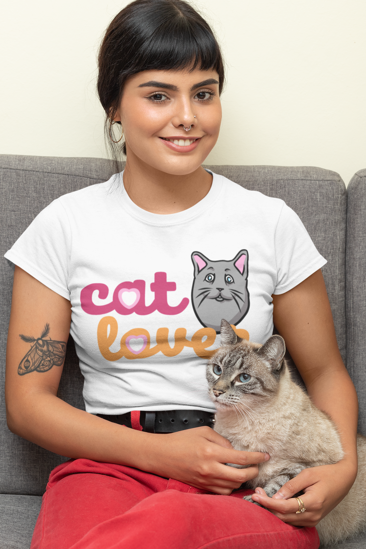 Cat Lover - Unisex Heavy Cotton Tee | Perfect Gift for Cat Owners, Pet Lovers