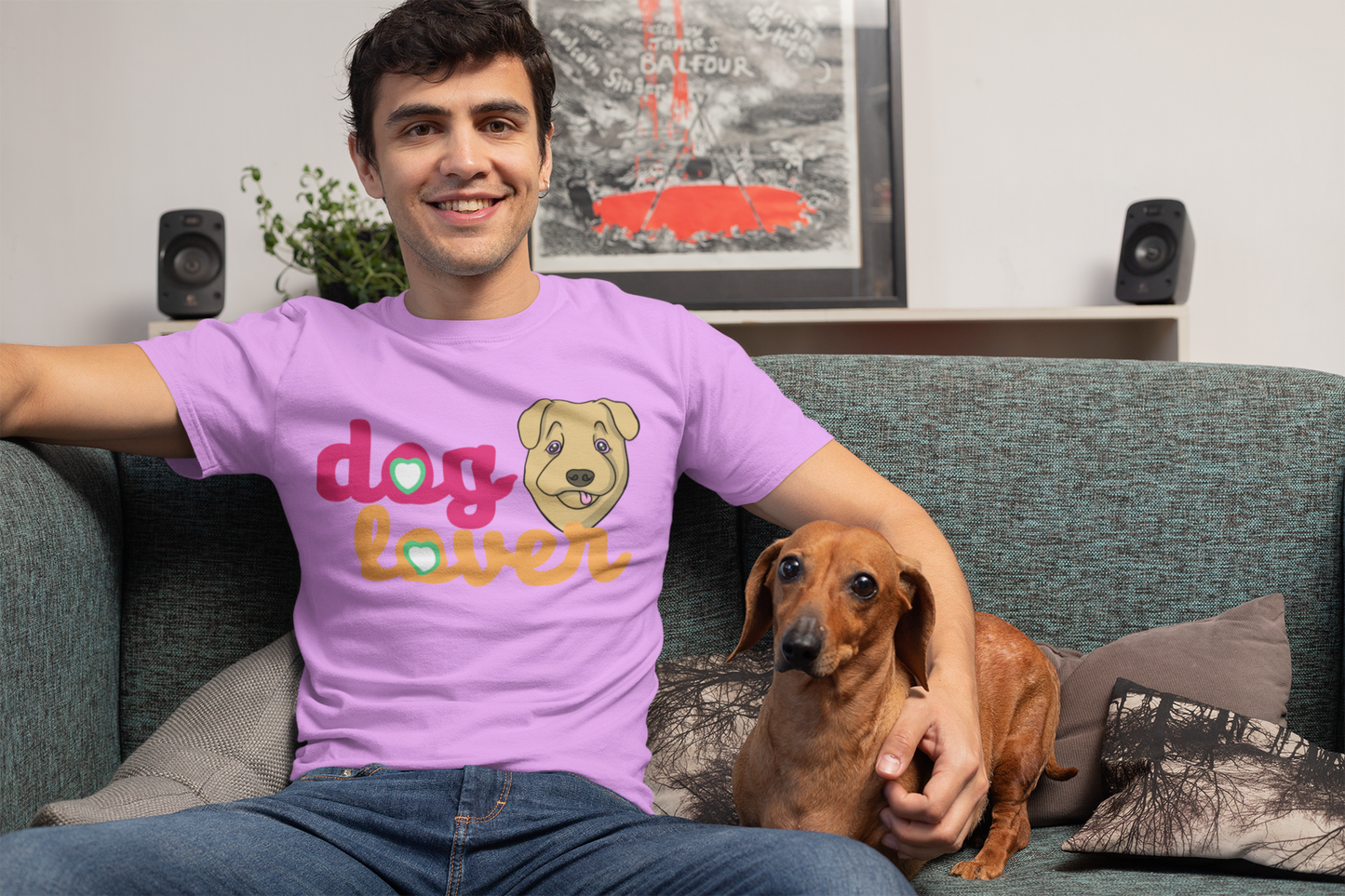 Dog Lover - Unisex Heavy Cotton Tee | Animal Lover Gift, Pet Parent Shirt