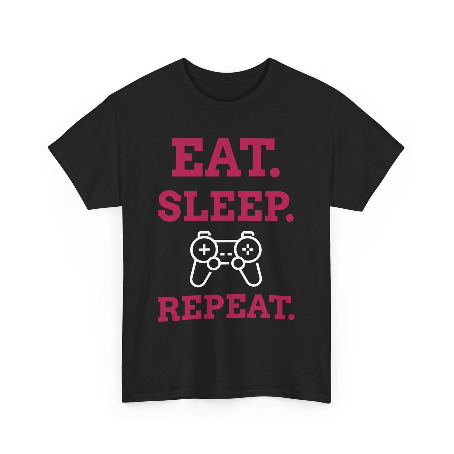 Eat Sleep Game Repeat _ Unisex Heavy Cotton Tee