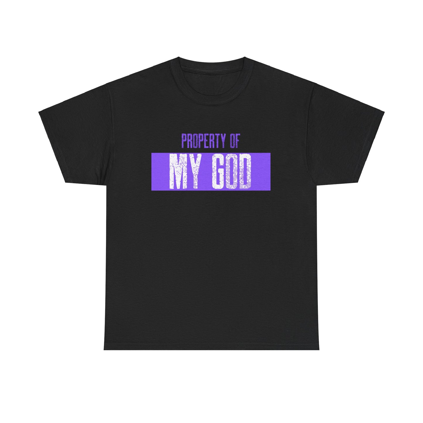 Property of My GOD _ purple _ Unisex Heavy Cotton Tee