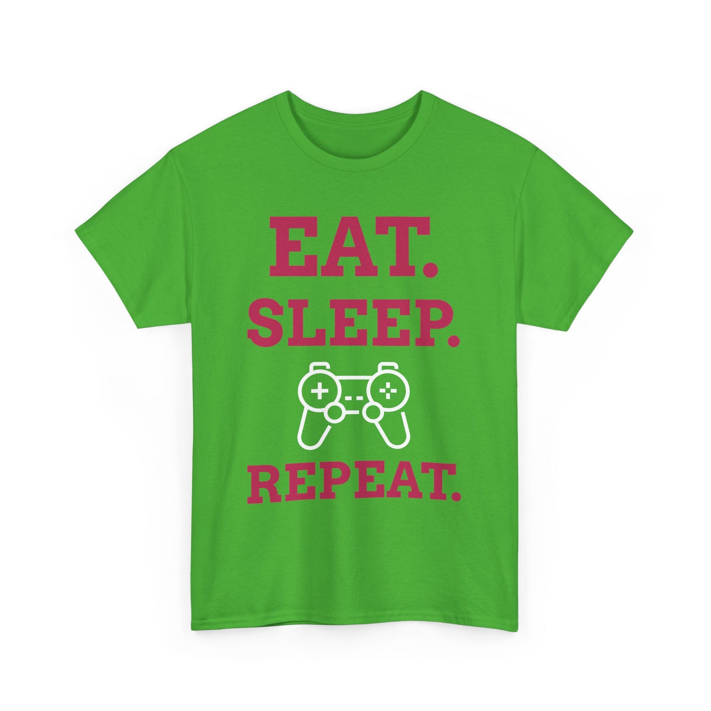 Eat Sleep Game Repeat _ Unisex Heavy Cotton Tee