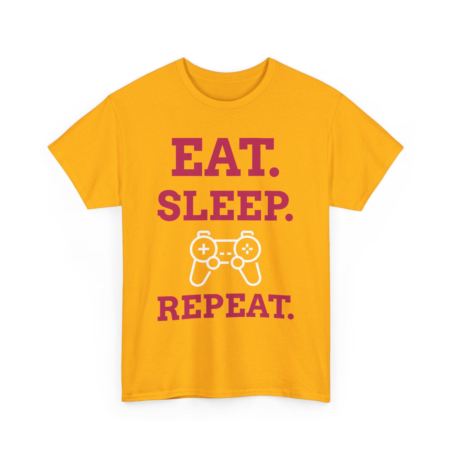 Eat Sleep Game Repeat _ Unisex Heavy Cotton Tee