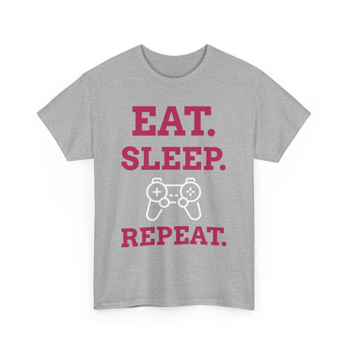 Eat Sleep Game Repeat _ Unisex Heavy Cotton Tee