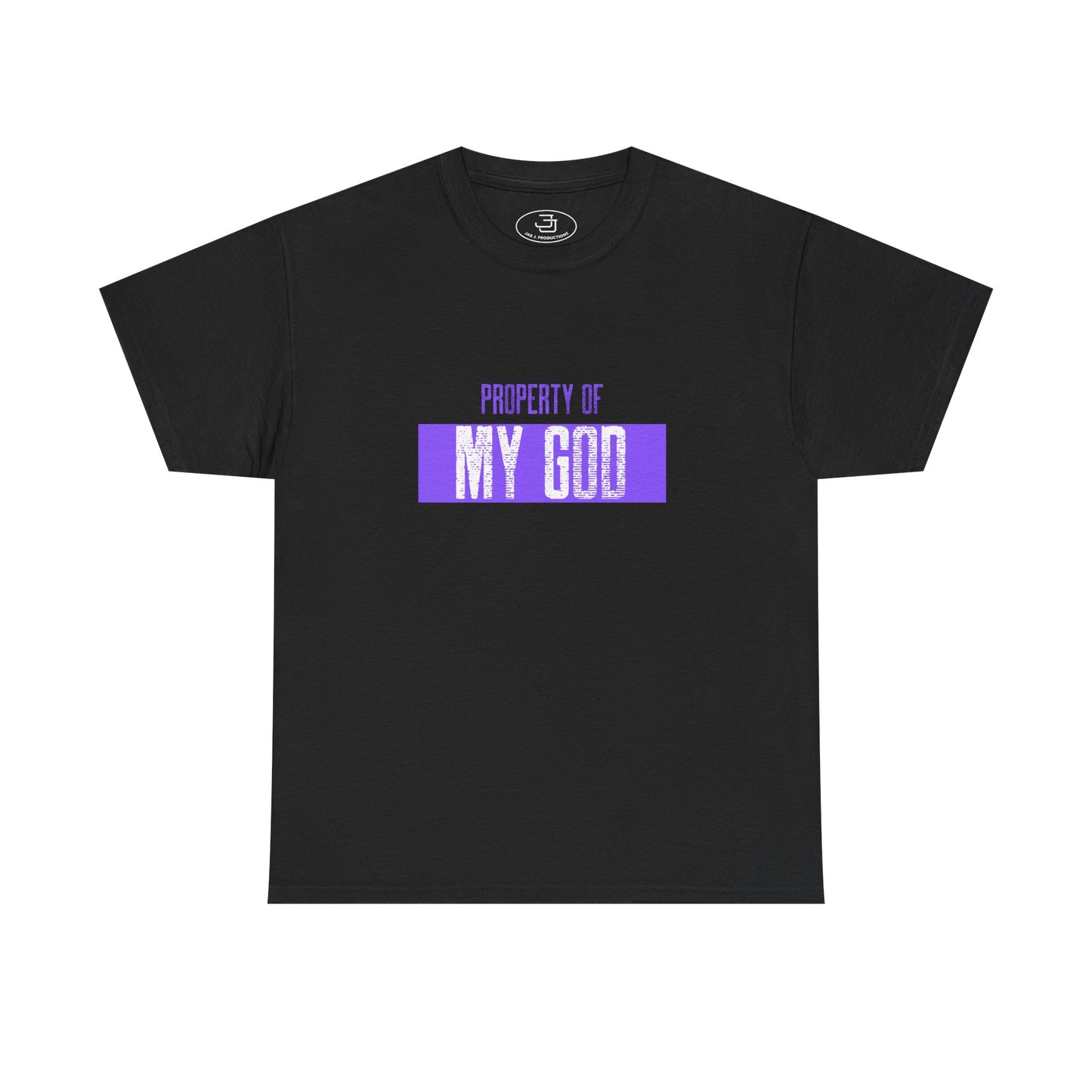 Property of My God (Blue) - Unisex Heavy Cotton Tee, Faith Apparel