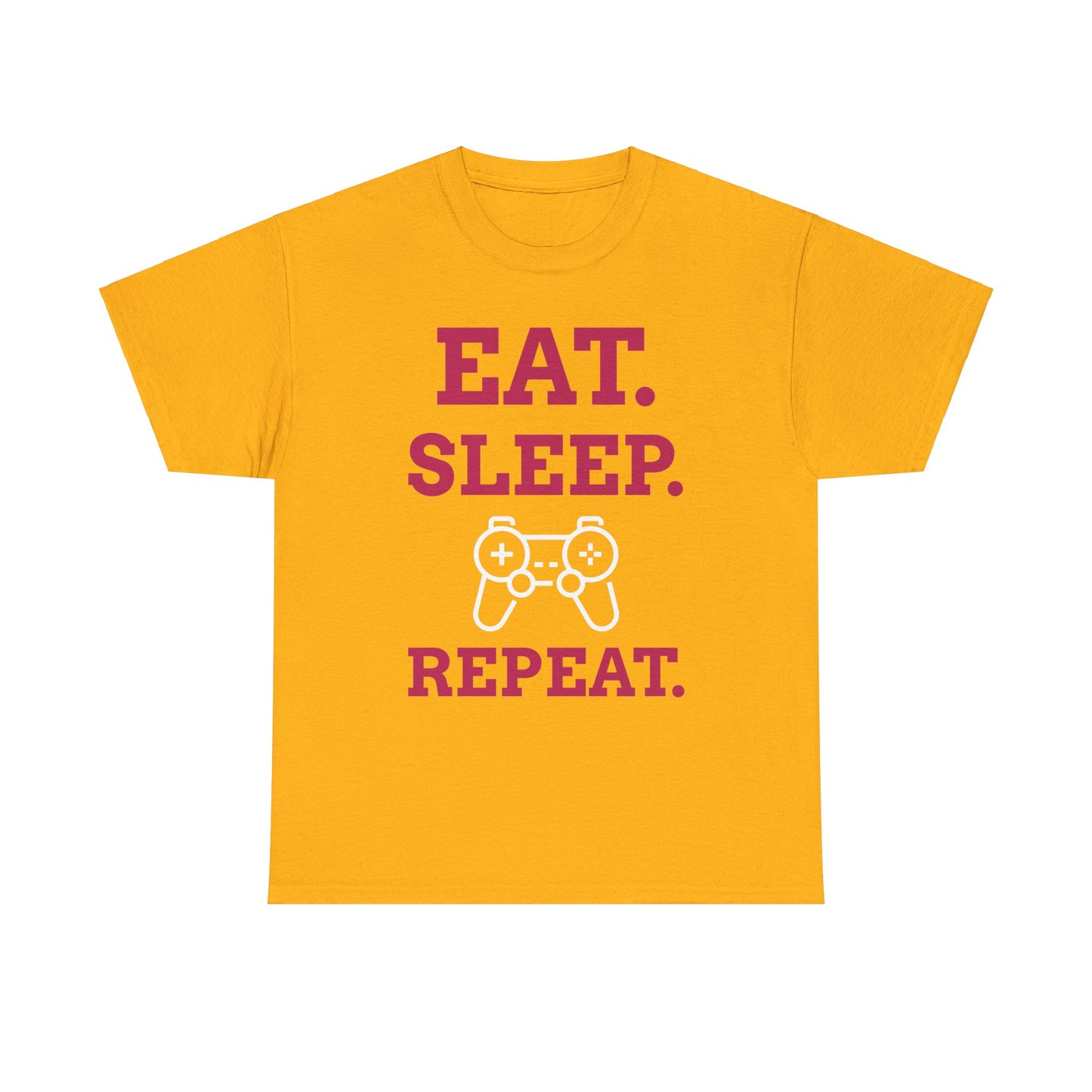 Eat Sleep Game Repeat _ Unisex Heavy Cotton Tee