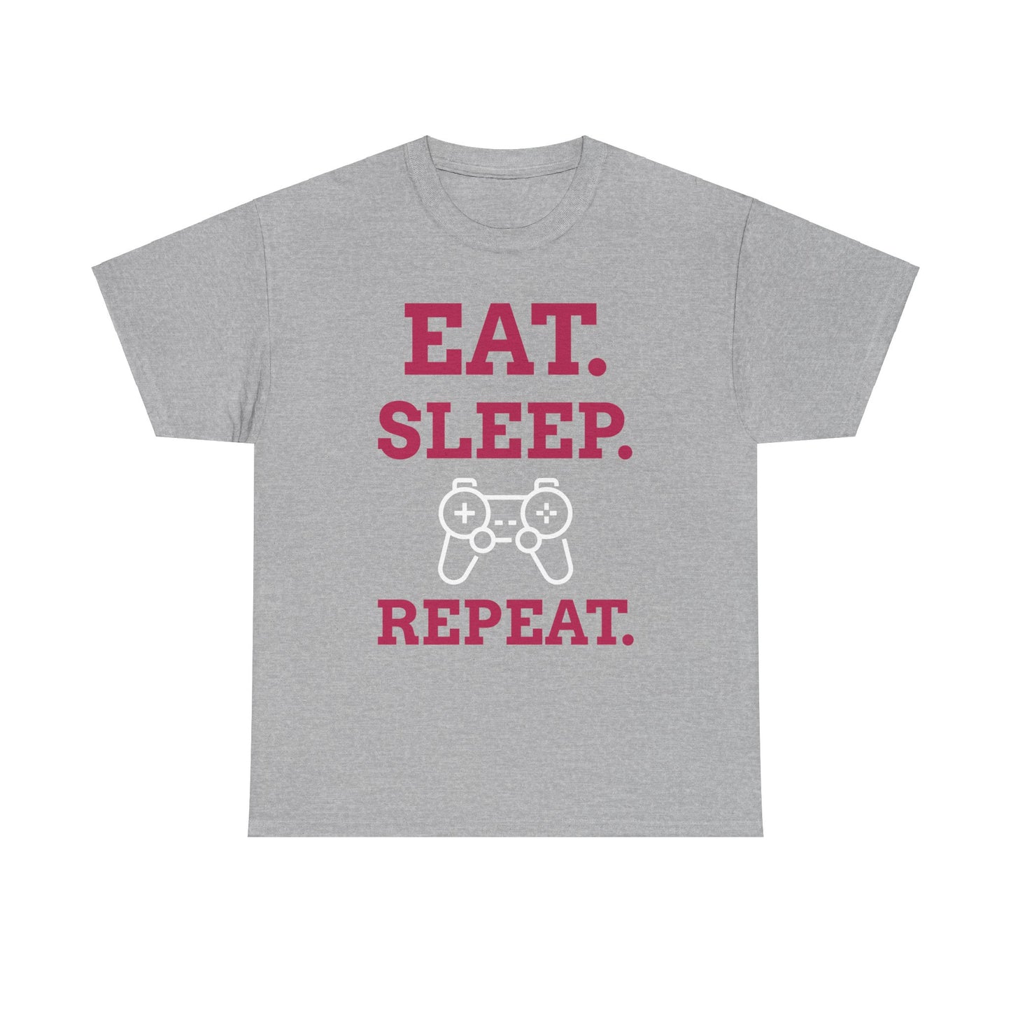 Eat Sleep Game Repeat _ Unisex Heavy Cotton Tee