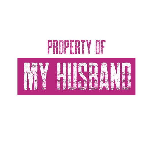 Property of My Husband _ purple _ Unisex Heavy Cotton Tee